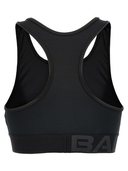 Black Polyester Sport Bra