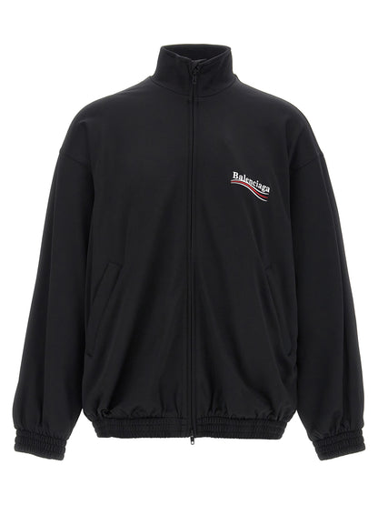 Black Polyamide Sweatshirt