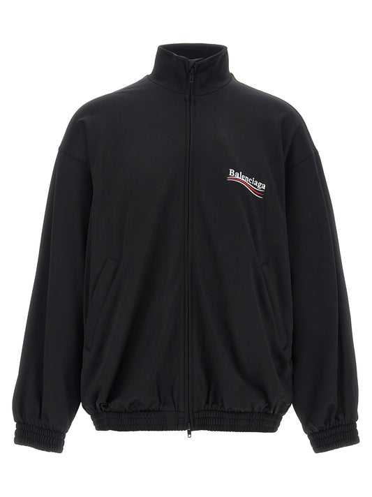 Black Polyamide Sweatshirt