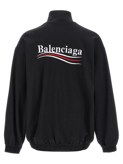 Black Polyamide Sweatshirt
