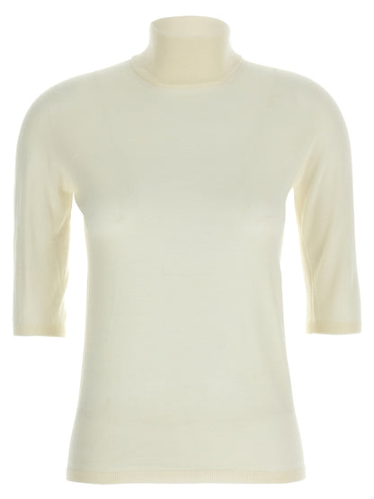 White Virgin Wool Cardigan