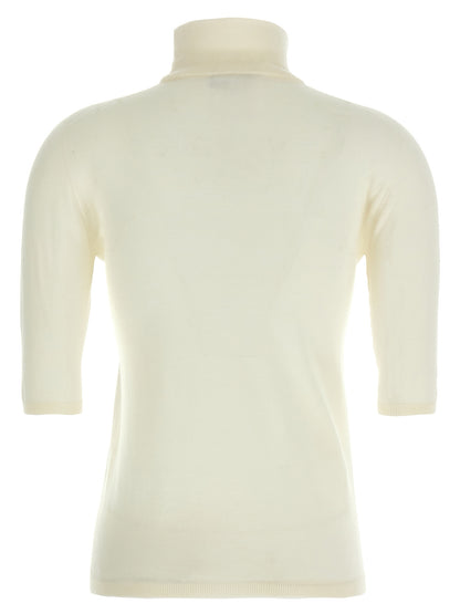 White Virgin Wool Cardigan