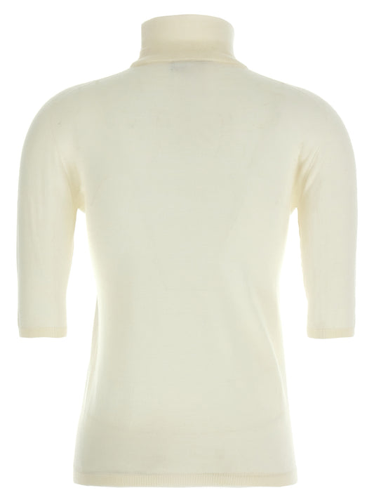 White Virgin Wool Cardigan