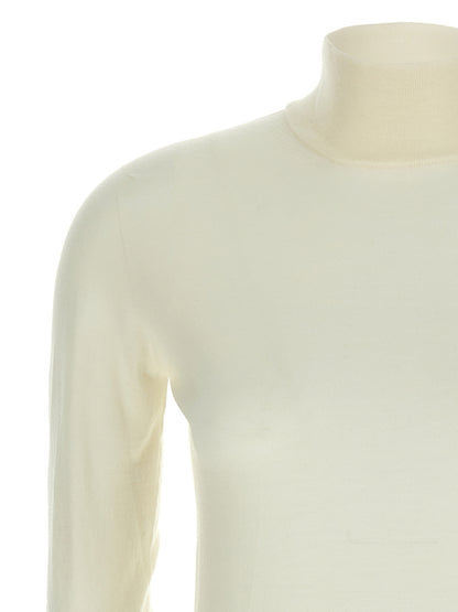 White Virgin Wool Cardigan
