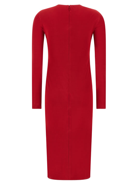 Multicolor Viscose Midi Dress