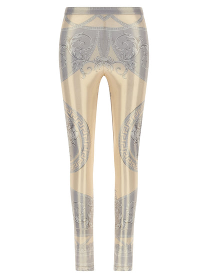 Multicolor Polyester Leggings