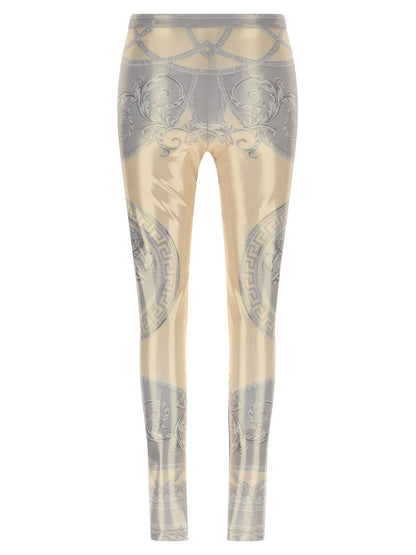 Multicolor Polyester Leggings