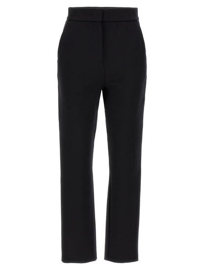 Black Polyamide Casual Pants