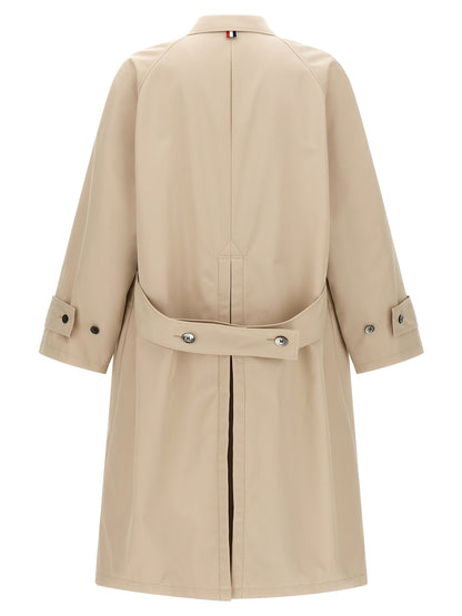 Beige Polyester Coat
