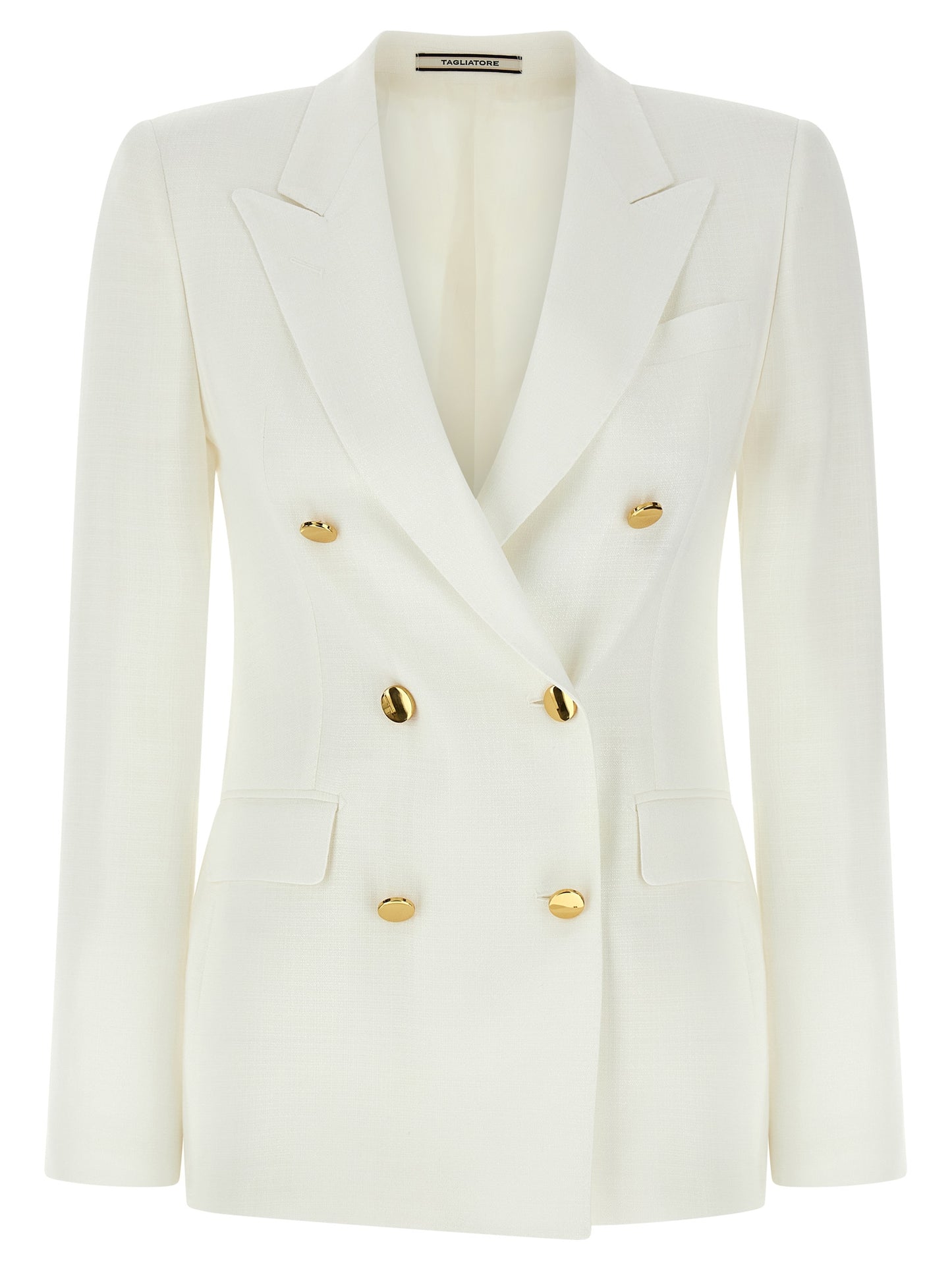 White Viscose Blazer