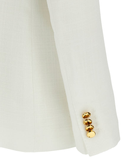White Viscose Blazer
