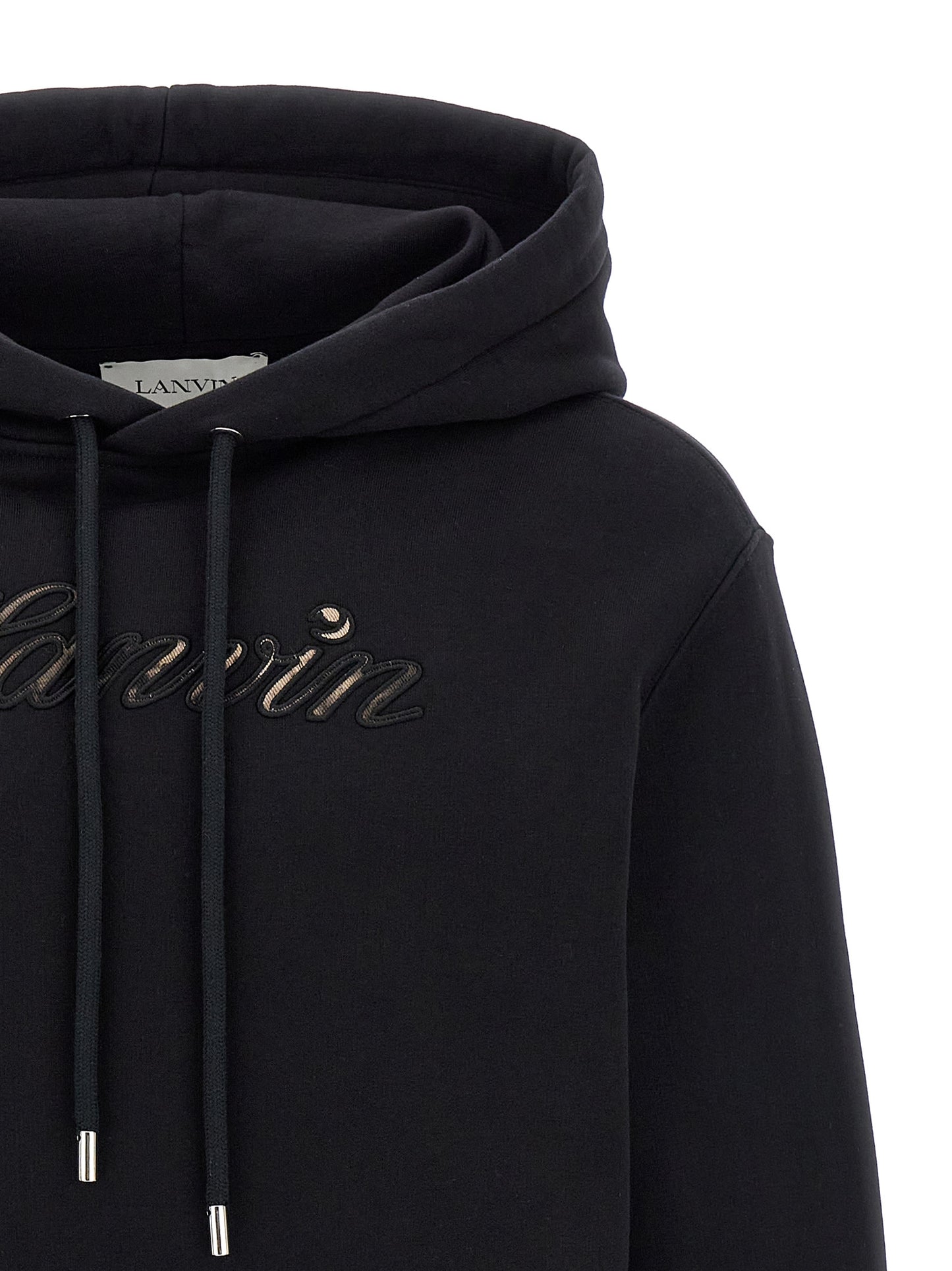 Black Cotton Sweatshirt