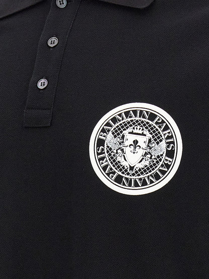 Bicolor Cotton Polo Shirt