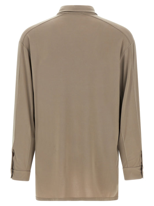 Gray Polyester Blouse