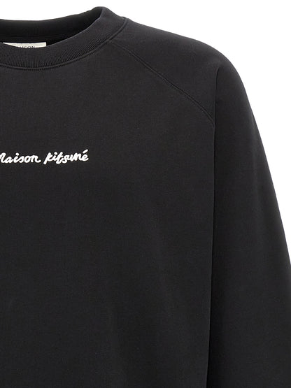 Black Cotton Sweatshirt