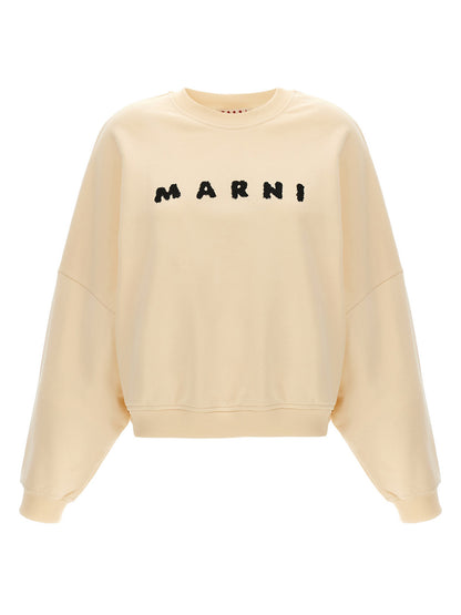 White Cotton Sweatshirt