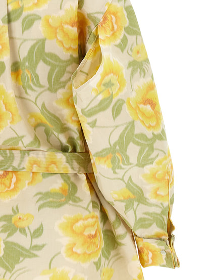 Multicolor Polyester Short Dress