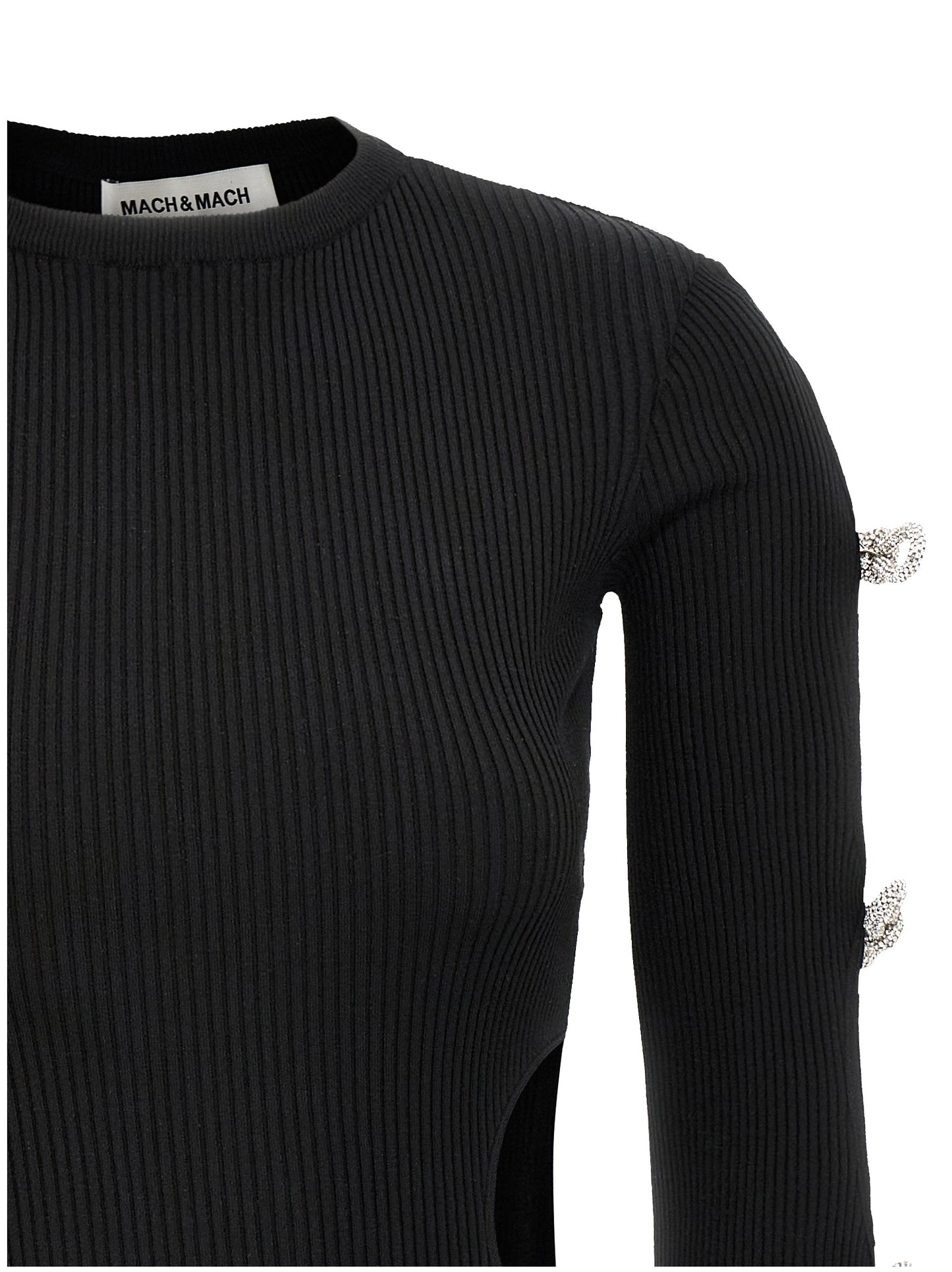 Black Viscose Short Dress