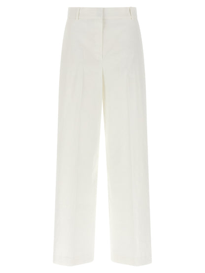 White Linen Casual Pants