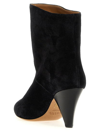 Black Calfskin Ankle Boots