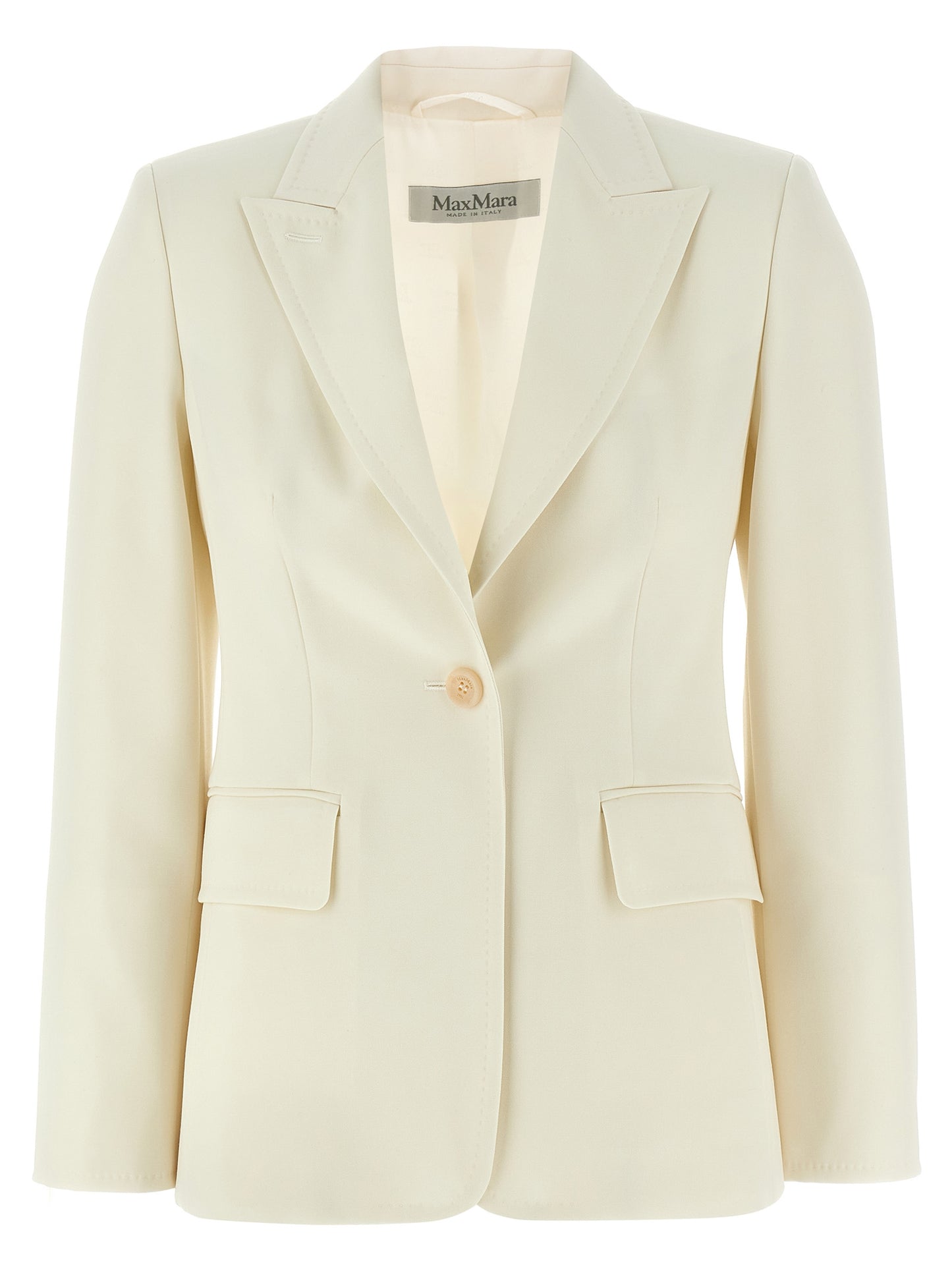 White Virgin Wool Blazer