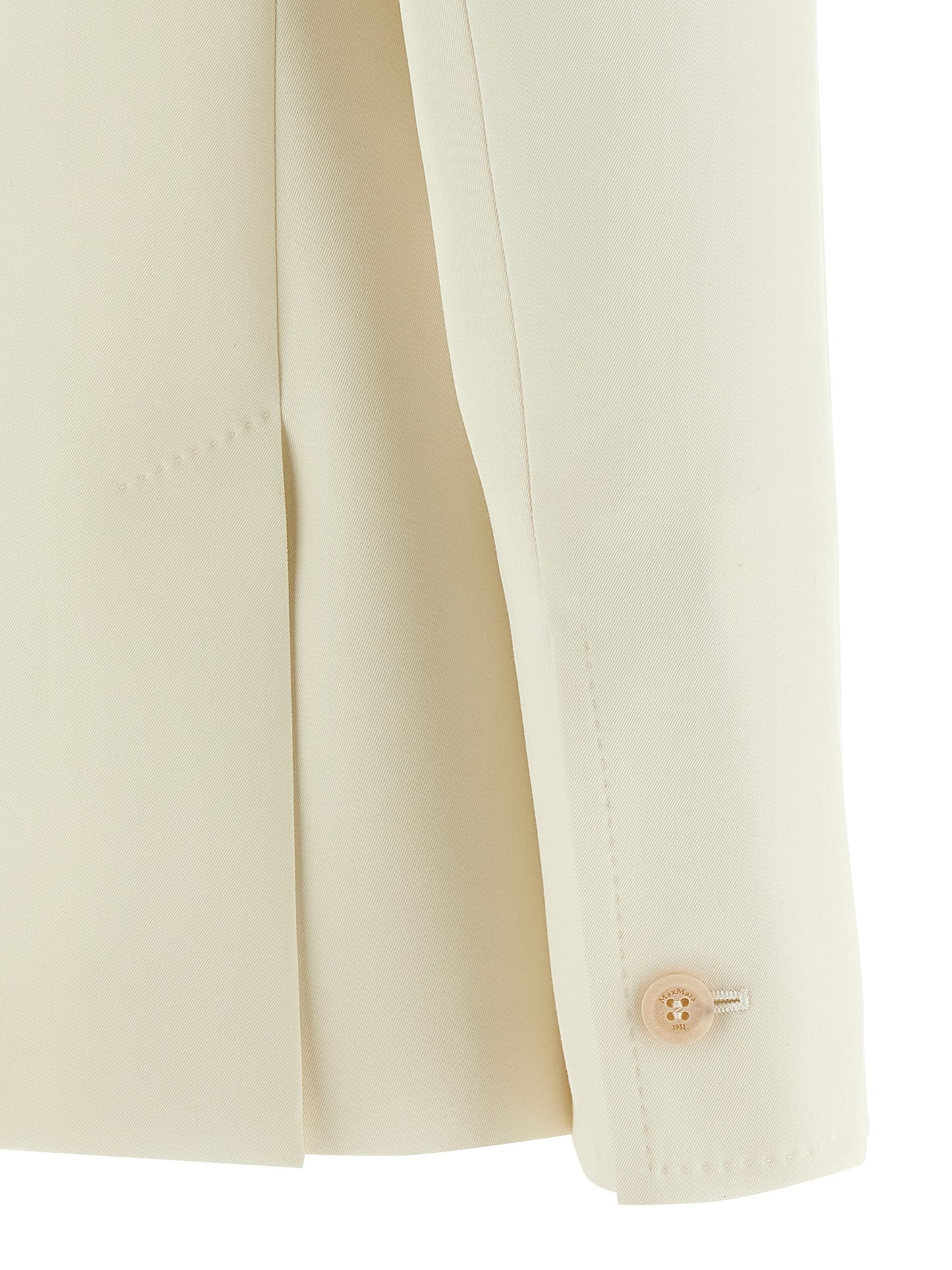 White Virgin Wool Blazer