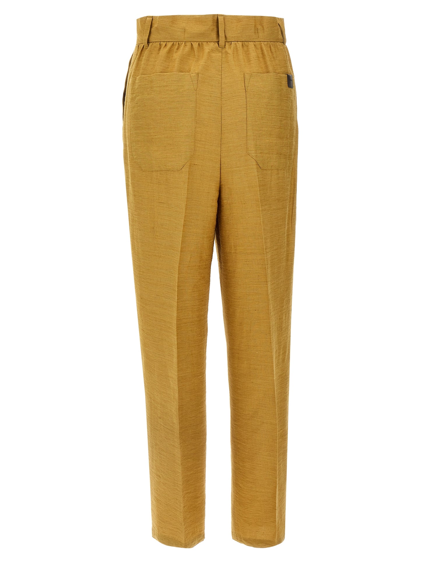 Gold Fluorofiber Dress Pants