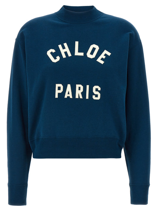 Blue Cotton Sweatshirt