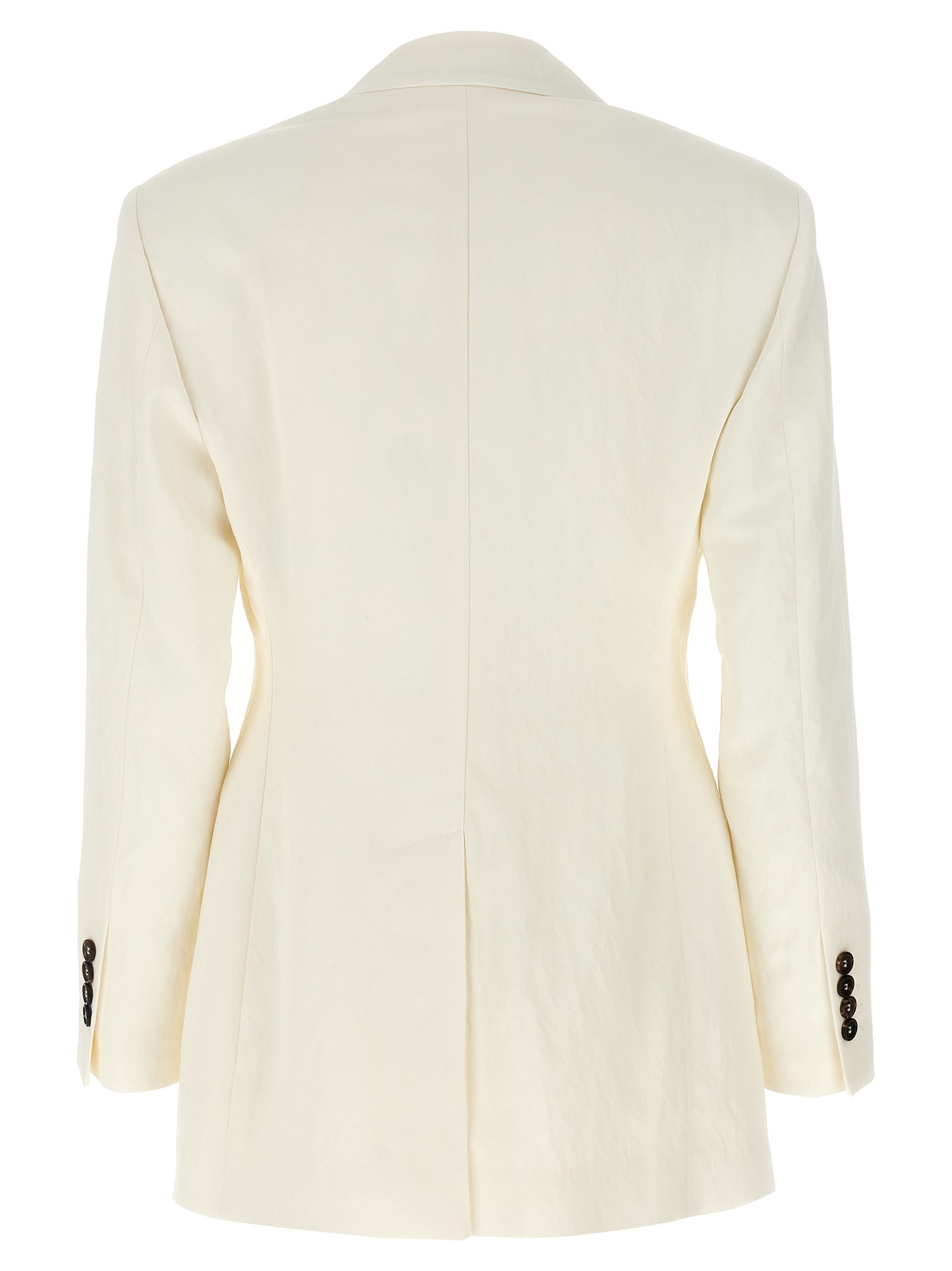 White Straw Blazer