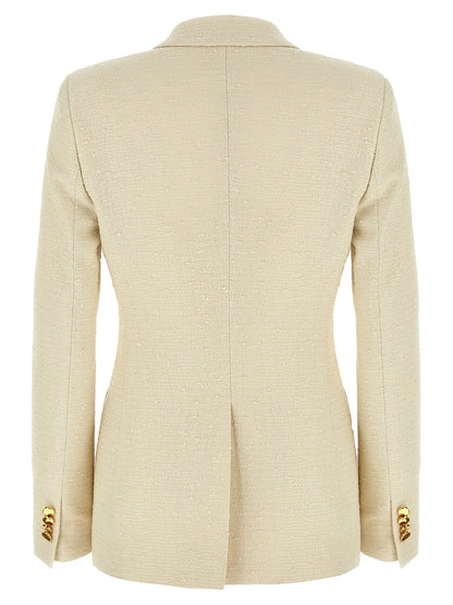 Beige Cotton Blazer
