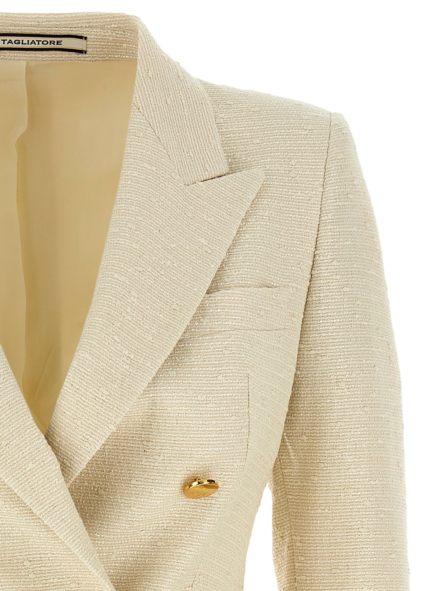 Beige Cotton Blazer