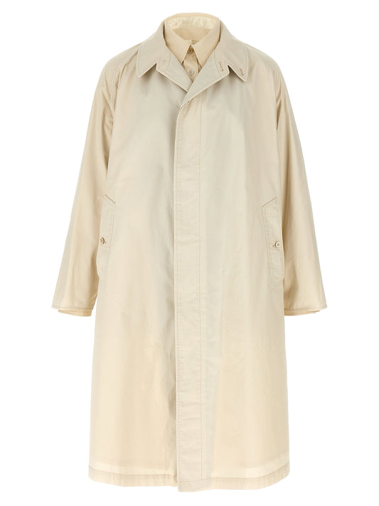 Beige Cotton Coat