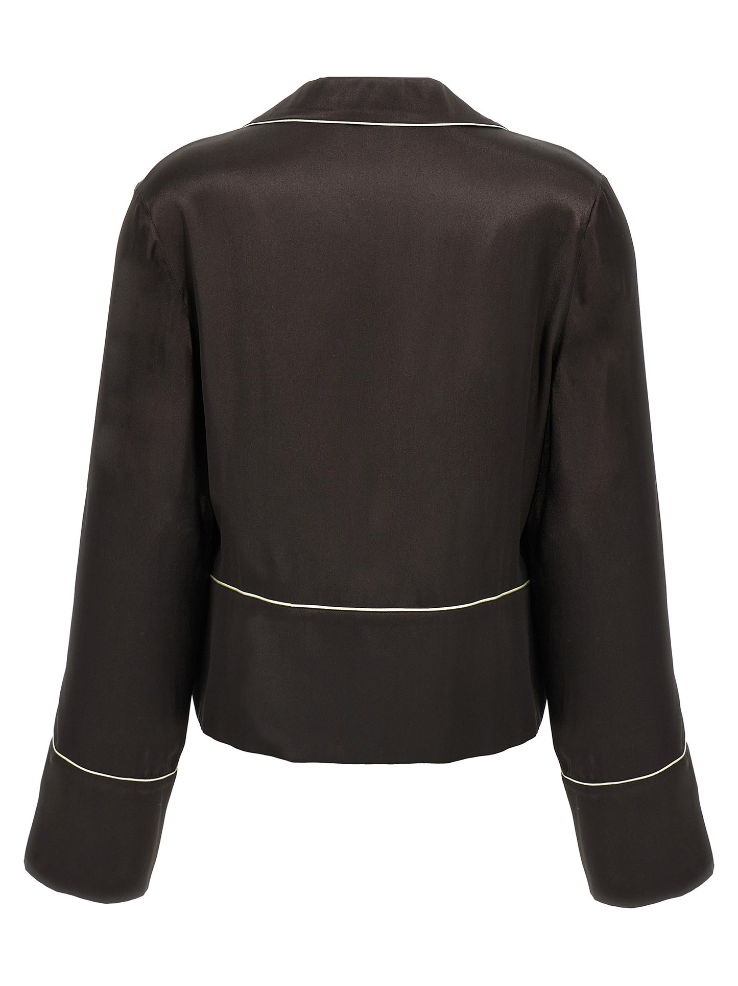 Black Acetate Blouse