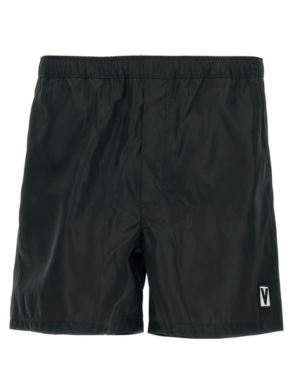 Black Polyamide Swim Shorts