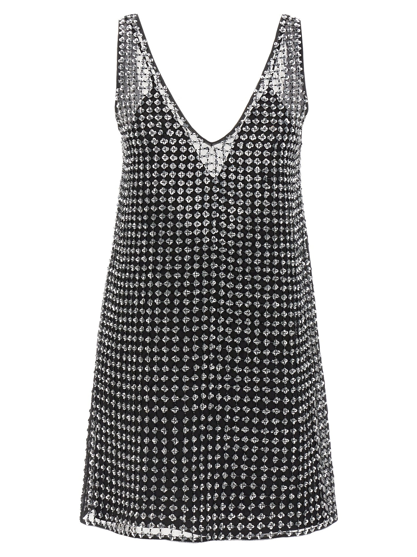 Black Silk Short Dress