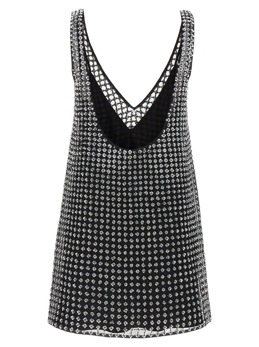 Black Silk Short Dress