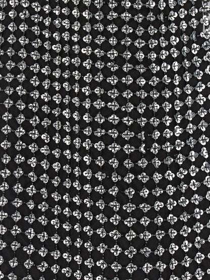 Black Silk Short Dress