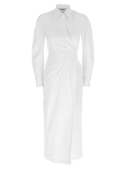 White Cotton Long Dress