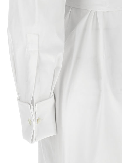 White Cotton Long Dress