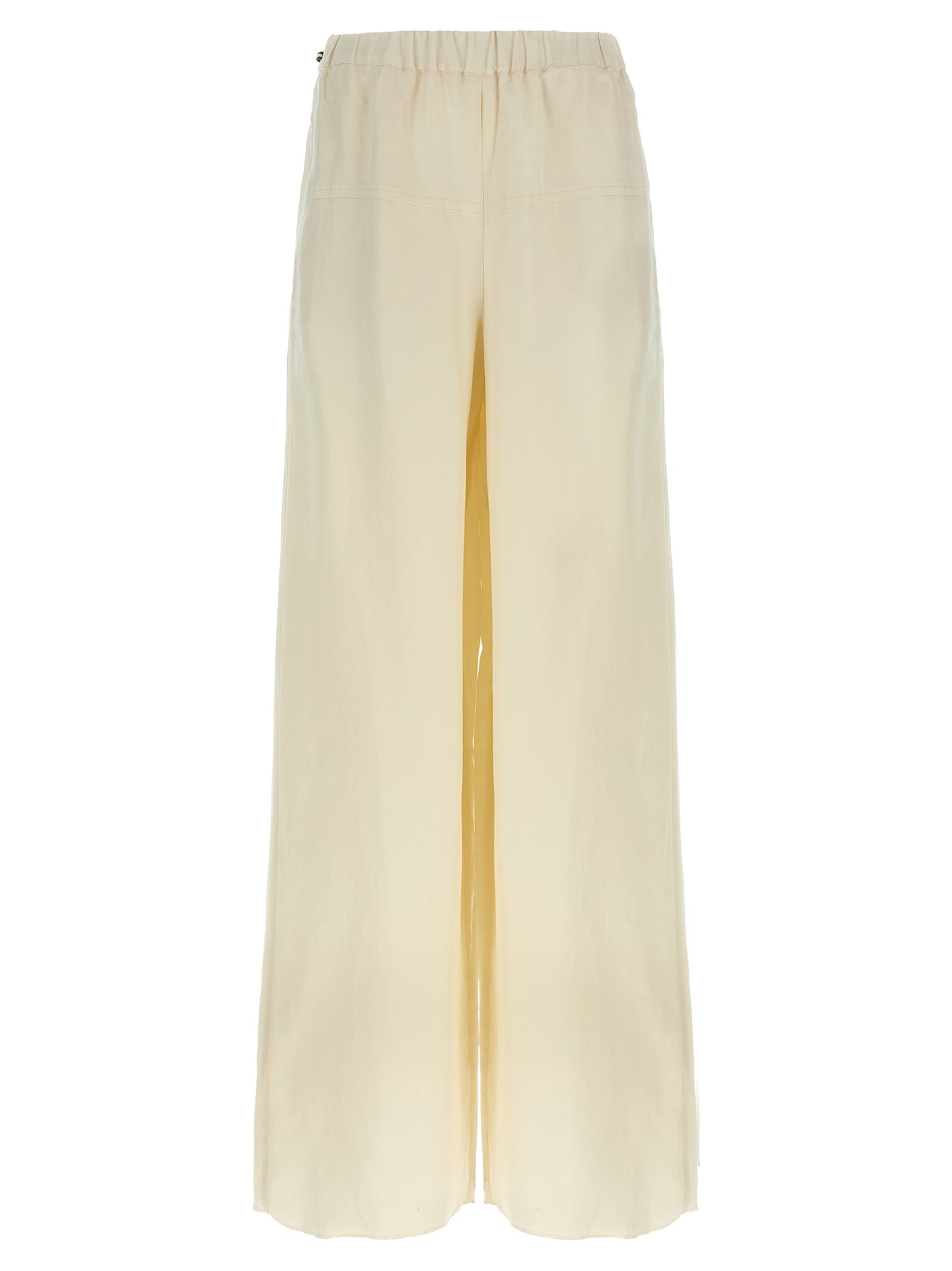 White Flax Casual Pants