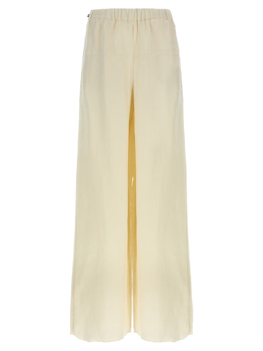 White Flax Casual Pants