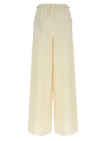 White Flax Casual Pants