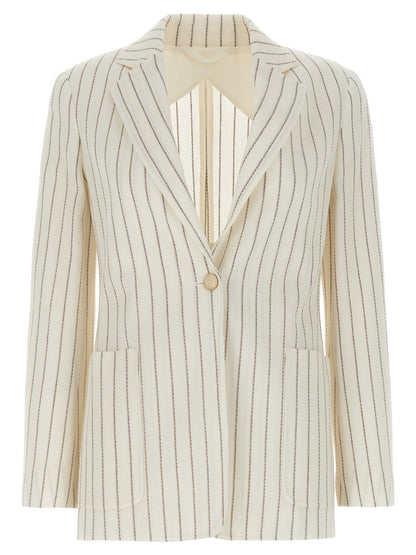 White Cotton Blazer