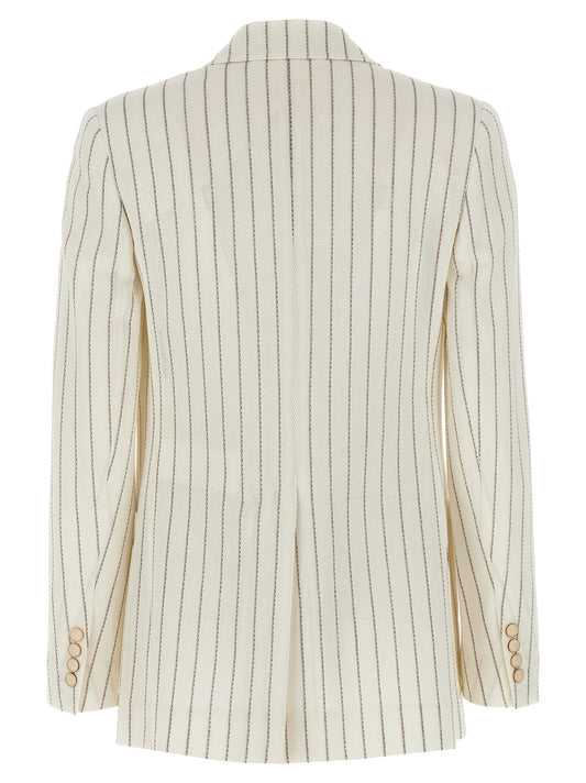 White Cotton Blazer