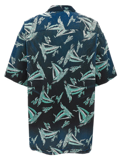 Blue Rayon Blouse