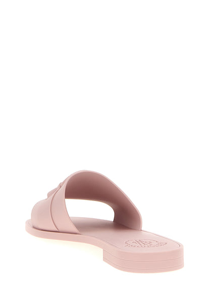 Multicolor Elastane Slides