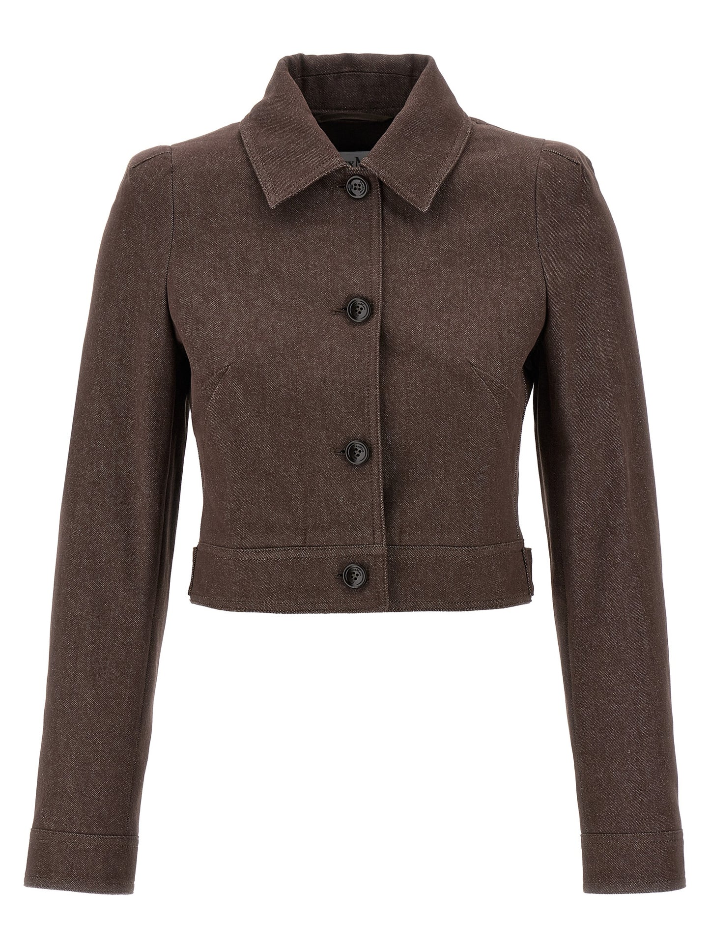 Brown Cotton Blazer