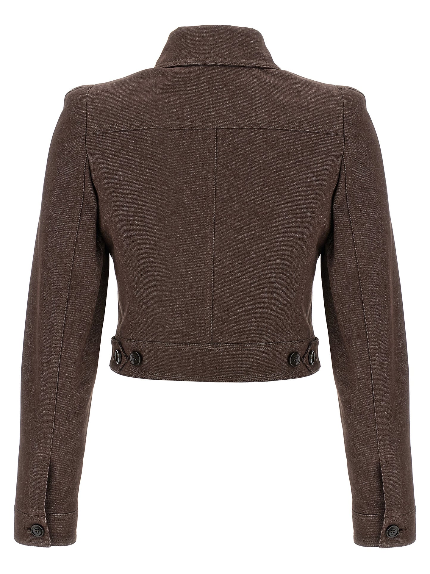 Brown Cotton Blazer