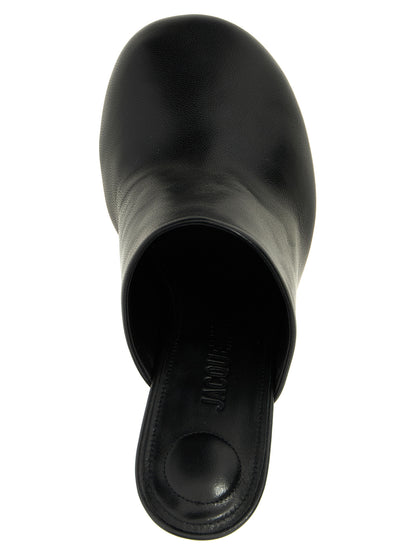 Black Lamb Leather High Heel Pumps