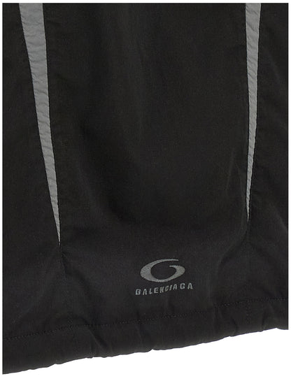 Black Polyester Shell Jacket